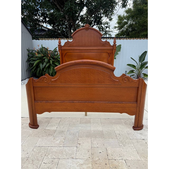 1980s Attributed to Lexington Furniture Victorian Sampler Mansion Collection Queen Size Bed For Sale - Image 12 of 12