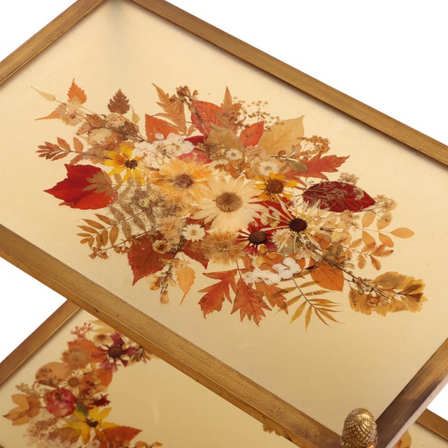 French Brass Two-Tier Occasional Table, C. 1945 For Sale - Image 4 of 5