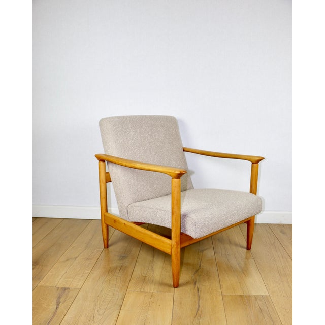 1970s Beige Boucle GFM-142 Armchair from Edmund Homa, 1970s For Sale - Image 5 of 12