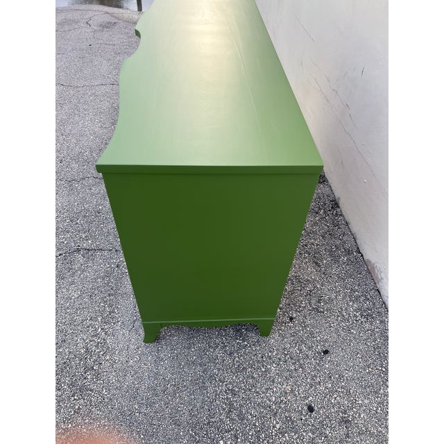 Late 20th Century Green Dresser of Twelve Drawers For Sale - Image 12 of 14