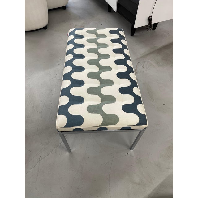 Metal Vintage Florence Knoll Bench For Sale - Image 7 of 12