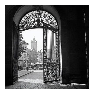 View Gate Residence Castle to Main Market Darmstadt, Germany, 1938, Printed 2021 For Sale