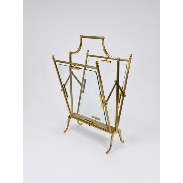 Metal Neoclassical Magazine Rack from Maison Jansen, France, 1950s For Sale - Image 7 of 18