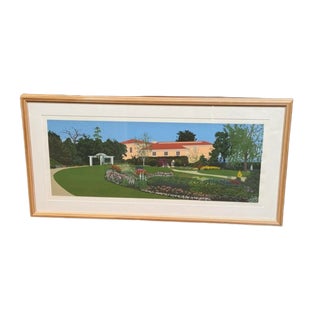 Martino Hoss Shakespeare Garden at the Huntington Hotel Serigraph, Signed For Sale