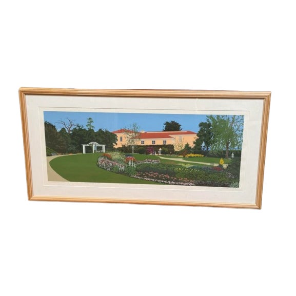 Martino Hoss Shakespeare Garden at the Huntington Hotel Serigraph, Signed For Sale