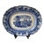 19th Century Victorian Staffordshire Blue Transfer-Printed “Canova” Platter For Sale