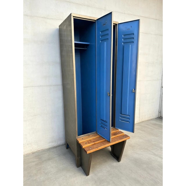 Metal East German Factory Lockers, 1970s For Sale - Image 7 of 11