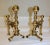 Wood 19th Century English Brass Andirons - a Pair For Sale - Image 7 of 11