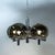 Gold Chandelier Club Series in Smoked Glass & Chrome by Gaetano Sciolari for Sciolari Lighting, 1970s For Sale - Image 8 of 11