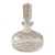 Vintage Cut Crystal Perfume Bottle With Stopper Diamond Faceted Waterford Style For Sale