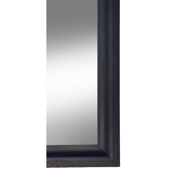 Ebonized Empire Period Antique Mahogany Mirror/Original Back For Sale - Image 9 of 12