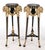 Late 20th Century Neoclassical Marble & Painted Wood Pedestal Tables - Pair For Sale - Image 9 of 9