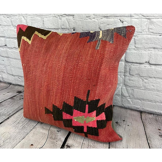 Vintage Pillow Case Turkish Kilim Pillow Decorative Kilim Pillow Dry cleaning only. PILLOW INSERT IS NOT INCLUDED