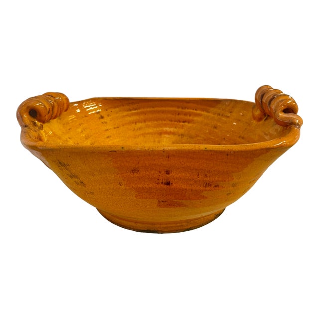 French Terracotta Bowl For Sale