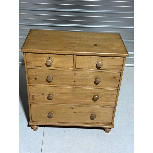 Antique Pine Two Over Three Drawers - Chest of Drawers From England We found this chest of drawers in Devon, England....