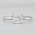 1.40ct Princess Solitaire Engagement Ring 14k White Gold Size 9.75 For Sale In Greensboro - Image 6 of 8