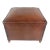 Mid 20th Century French Leather Club Pouf For Sale