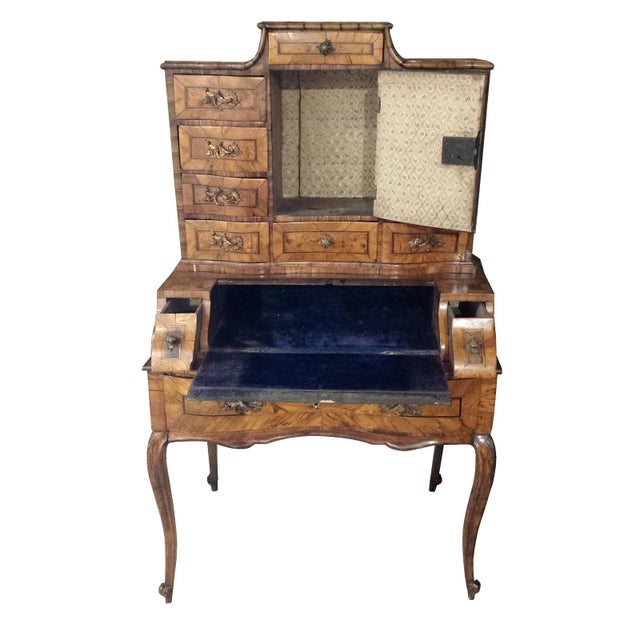 Baroque Eighteenth Century German Baroque Walnut Desk For Sale - Image 3 of 5