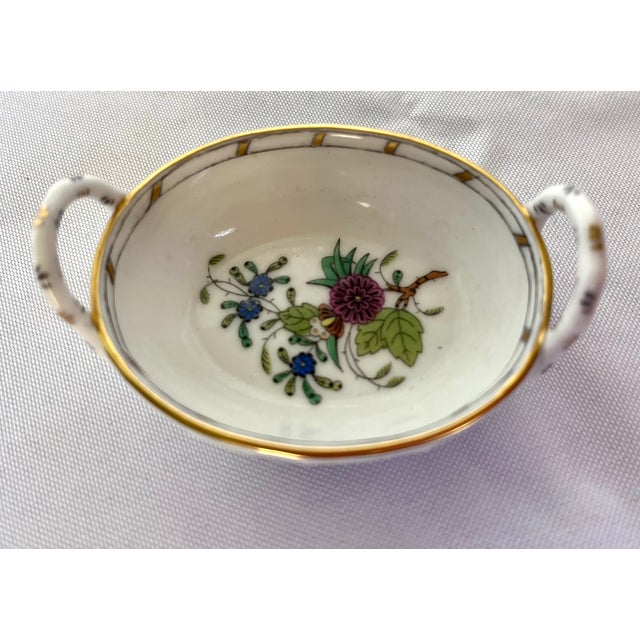 Vintage Herend Hungary Windsor Garden Porcelain Miniature Vase and Trinket Dish Set For Sale - Image 15 of 18