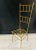 Mid-Century Modern Mid 20th Century Italian Faux Bamboo Brass Gilt Chiavari Style Chair For Sale - Image 3 of 7