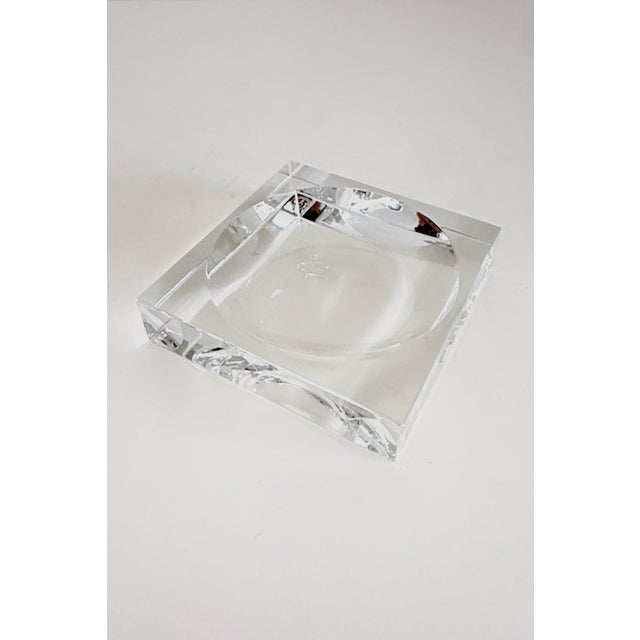 Baccarat Baccarat Square Sparte Crystal Ashtray, 1980s For Sale - Image 4 of 8
