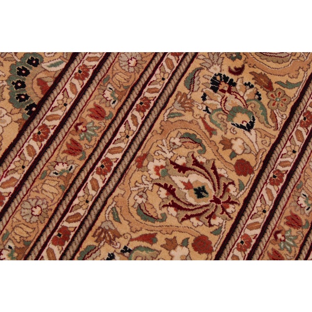 Art Nouveau 1990's Pak-Persian Beige Wool Rug - 9'0'' X 11'11'' For Sale - Image 4 of 9