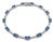 Natural 18k Gold Blue Sapphire 3.87cts & Diamond 0.39cts Bracelet For Sale