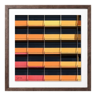 “Puerta America 04” Giclee Archival Pigment Print 18x18 Framed in Walnut For Sale