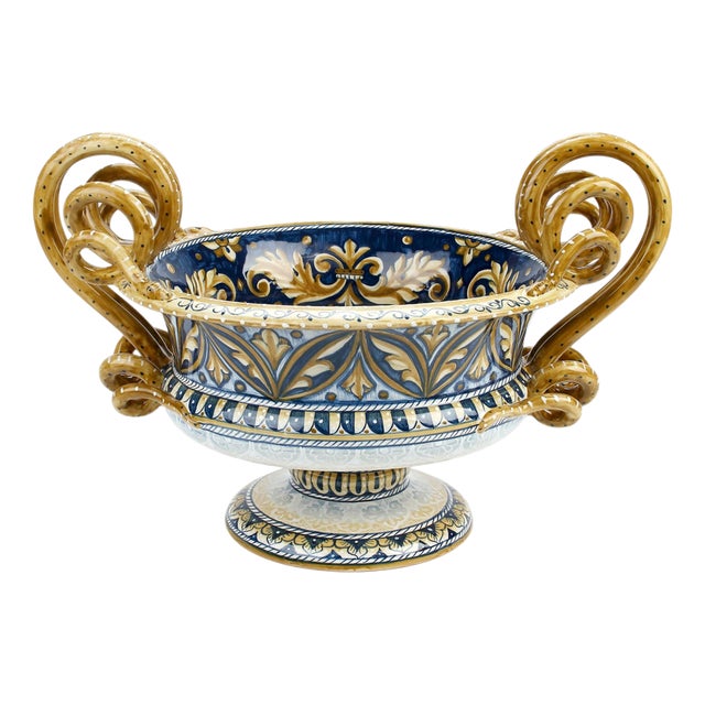 Golden Yellow Giglio Vase by deBlona For Sale