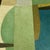 Mid-Century Modern Contemporary "Shades of Green" Abstract Oil Painting in Maple Float Frame For Sale - Image 3 of 6