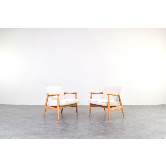 Mid-Century Modern Lounge Chairs by J. Kędziorek, 1960s, Set of 2 For Sale - Image 17 of 17