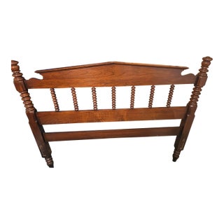 20th Century Davis Solid Walnut Bed For Sale