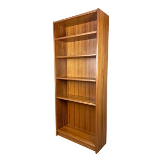 Vintage Mid Century Danish Modern Teak Bookcase For Sale