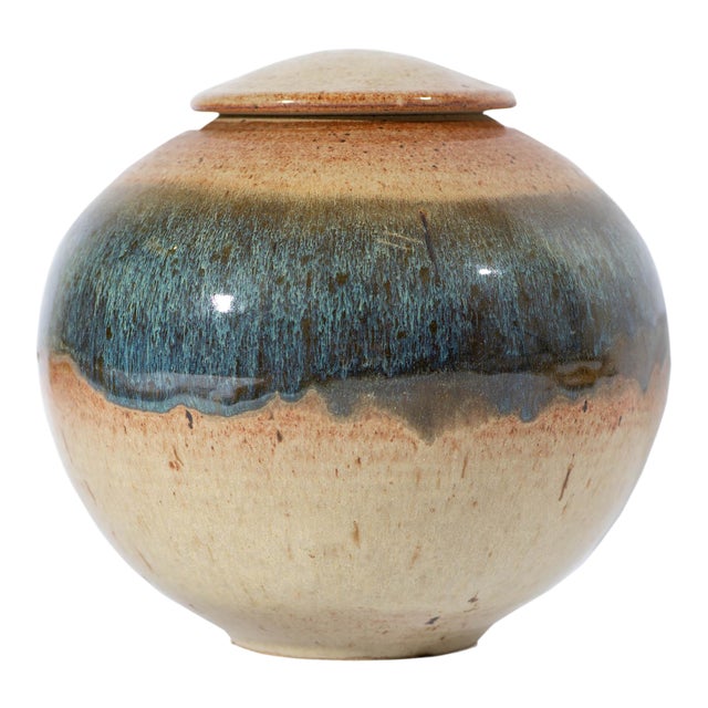 Richard Tuck Signed Studio Pottery Lidded Jar Chairish