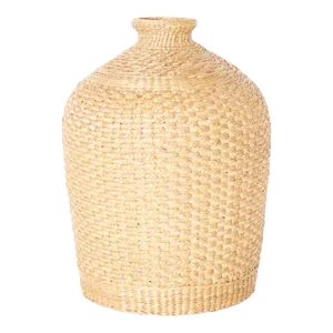 Earthenware Vessel Wrapped in Reed