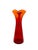 Mid-Century Modern Vintage Blenko Orange Red Tall Triangle Top Pitcher Vase Handblown Art Glass For Sale - Image 3 of 10