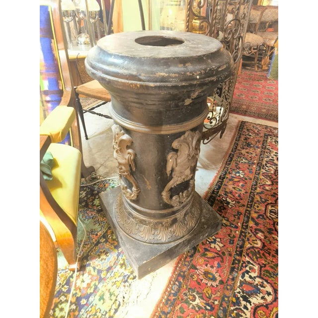 French Cast Iron Pedestal Bases, 1920s-1940s, Set of 2 For Sale - Image 9 of 11