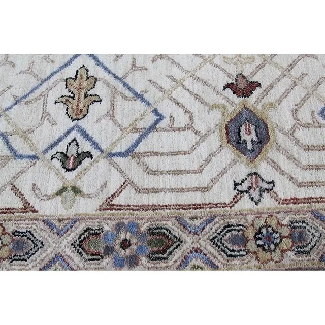 1990s Handwoven Gray/Ivory Mamlouk Style Rug 12×15 For Sale - Image 4 of 12