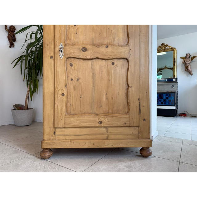 Biedermeier Farmhouse Cabinet in Softwood For Sale - Image 11 of 16