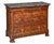 A fine Louis Philippe console chest or commode from France, with rectangular figured marble top over a cabinet with a...