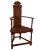 French 19th century Walnut Caquetoire or Armchair. This form originated in the Renaissance period and is fairly rare....