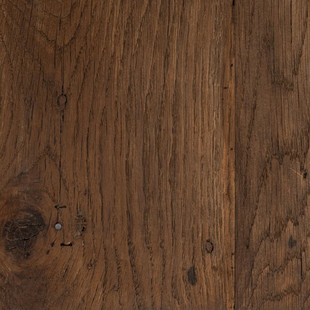 French 19th Century France Weathered Honey Oak Carved Oak Side Table For Sale - Image 3 of 11