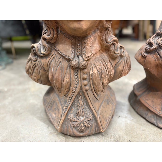 Pair of 19th Century Italian Terracotta Busts For Sale In Houston - Image 6 of 13