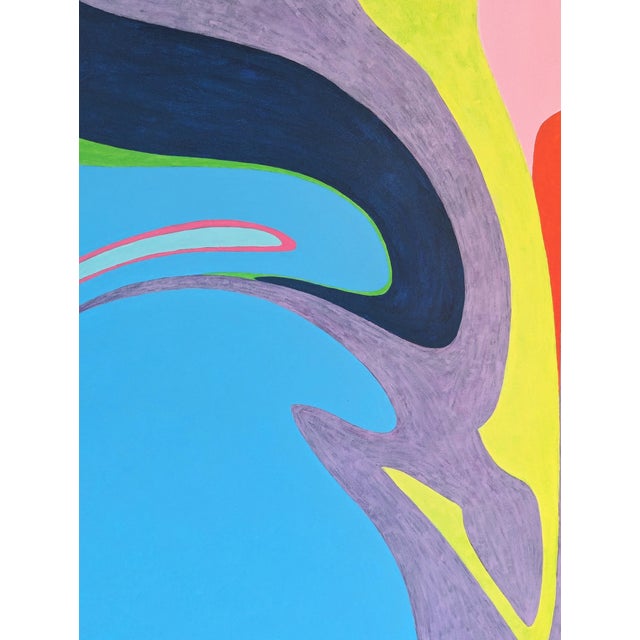 2020s Emmanuel Araujo "Robin's Pool" Contemporary Colorful Geometric Hard-Edge Abstract Painting, 2023 For Sale - Image 5 of 10