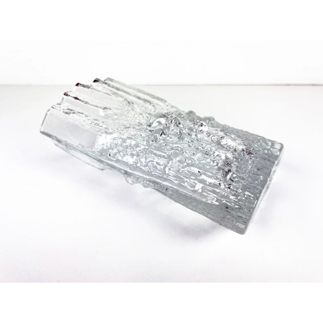 Glass Vintage "Pinus" Glass Vase by Tapio Wirkalla for Iitalla For Sale - Image 7 of 13
