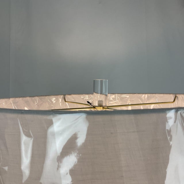 Natural Alabaster & Glass Contemporary Table Lamp-One of a Kind For Sale In West Palm - Image 6 of 9