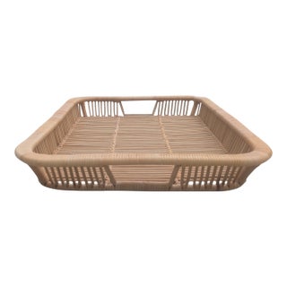 Vintage 1960s Rattan Tray From Artek Finland For Sale