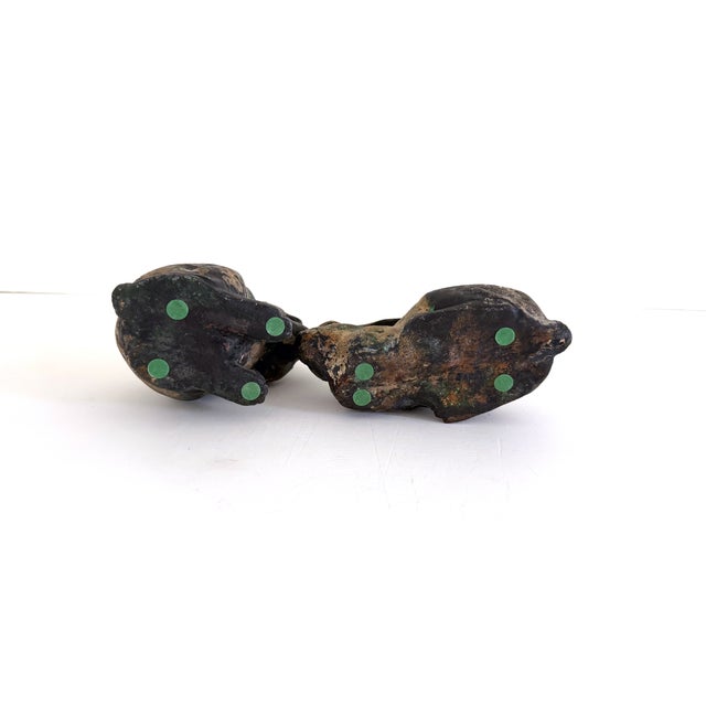 Bronze Patinated Hares - A Pair For Sale - Image 12 of 12