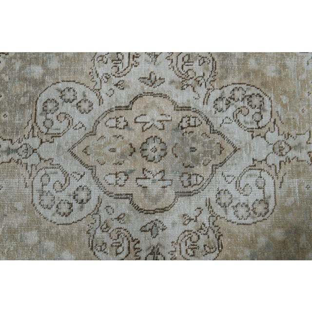 1970s Vintage Persian Handmade Wool Cotton Orange Area Rug For Sale - Image 11 of 11