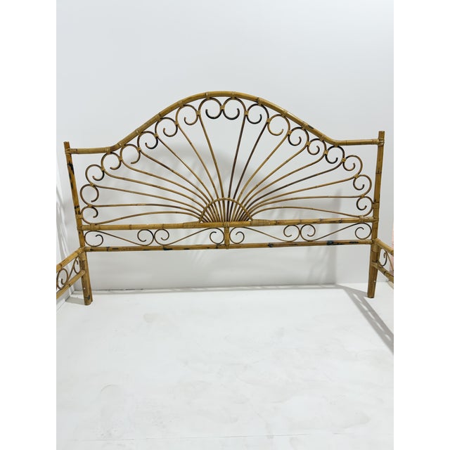 Bamboo Bed, Italy, 1960s For Sale - Image 4 of 10
